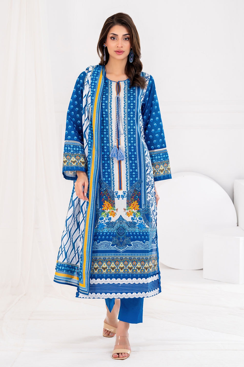 3 Piece Unstitched Printed Lawn Suit CLP-52035