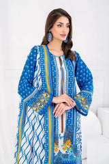 3 Piece Unstitched Printed Lawn Suit CLP-52035