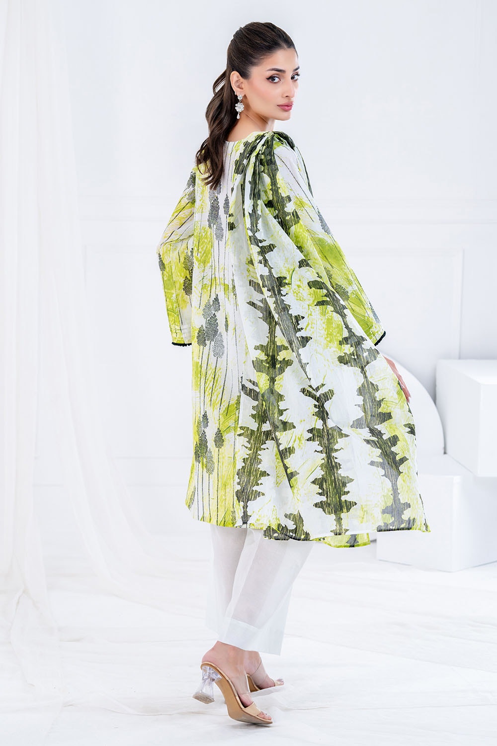 3 Piece Unstitched Printed Lawn suit CLP-52039
