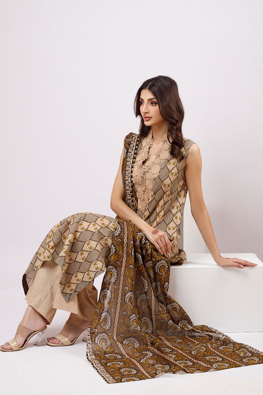 3 Piece Unstitched Printed Lawn Suit CLP-52041