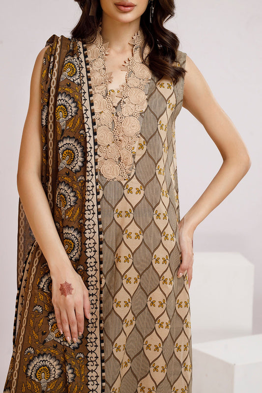 3 Piece Unstitched Printed Lawn Suit CLP-52041