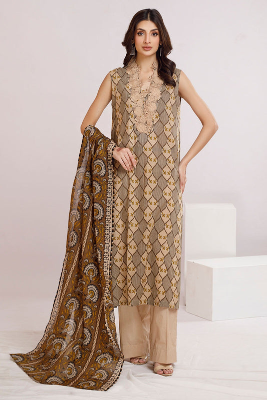 3 Piece Unstitched Printed Lawn Suit CLP-52041