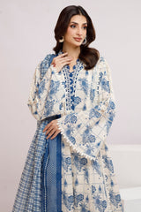 3 Piece Unstitched Printed Lawn Suit CLP-52044