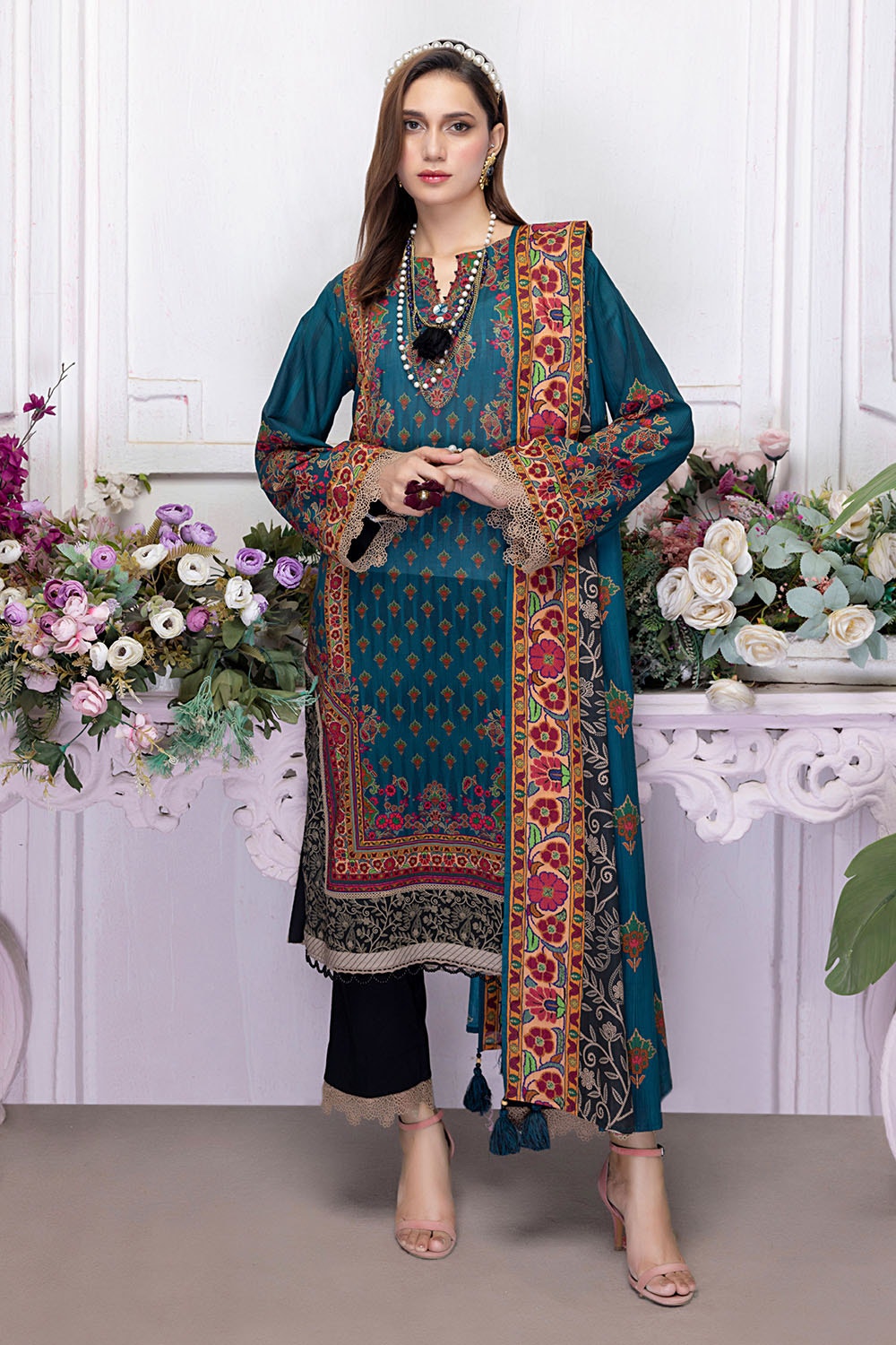 3 Piece Unstitched Printed Lawn Suit CLP-52054