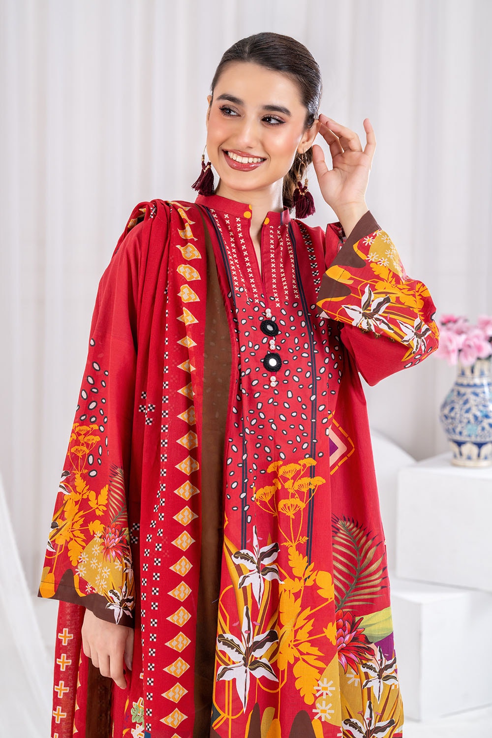 3 Piece Unstitched Printed Lawn Suit CLP-52055