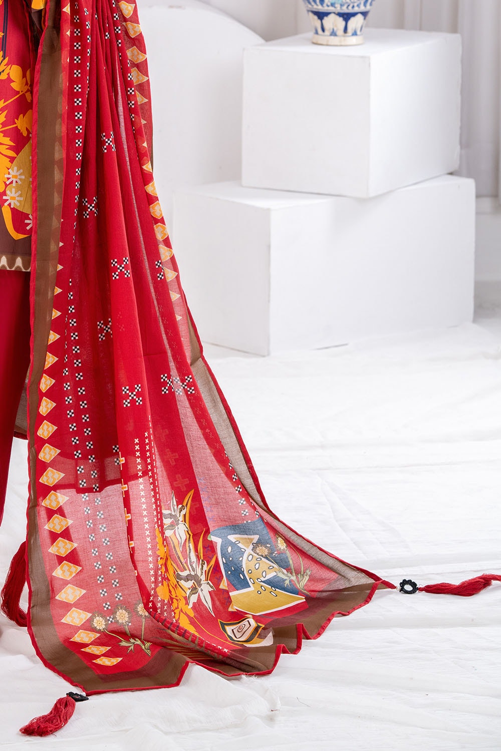 3 Piece Unstitched Printed Lawn Suit CLP-52055