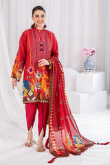 3 Piece Unstitched Printed Lawn Suit CLP-52055