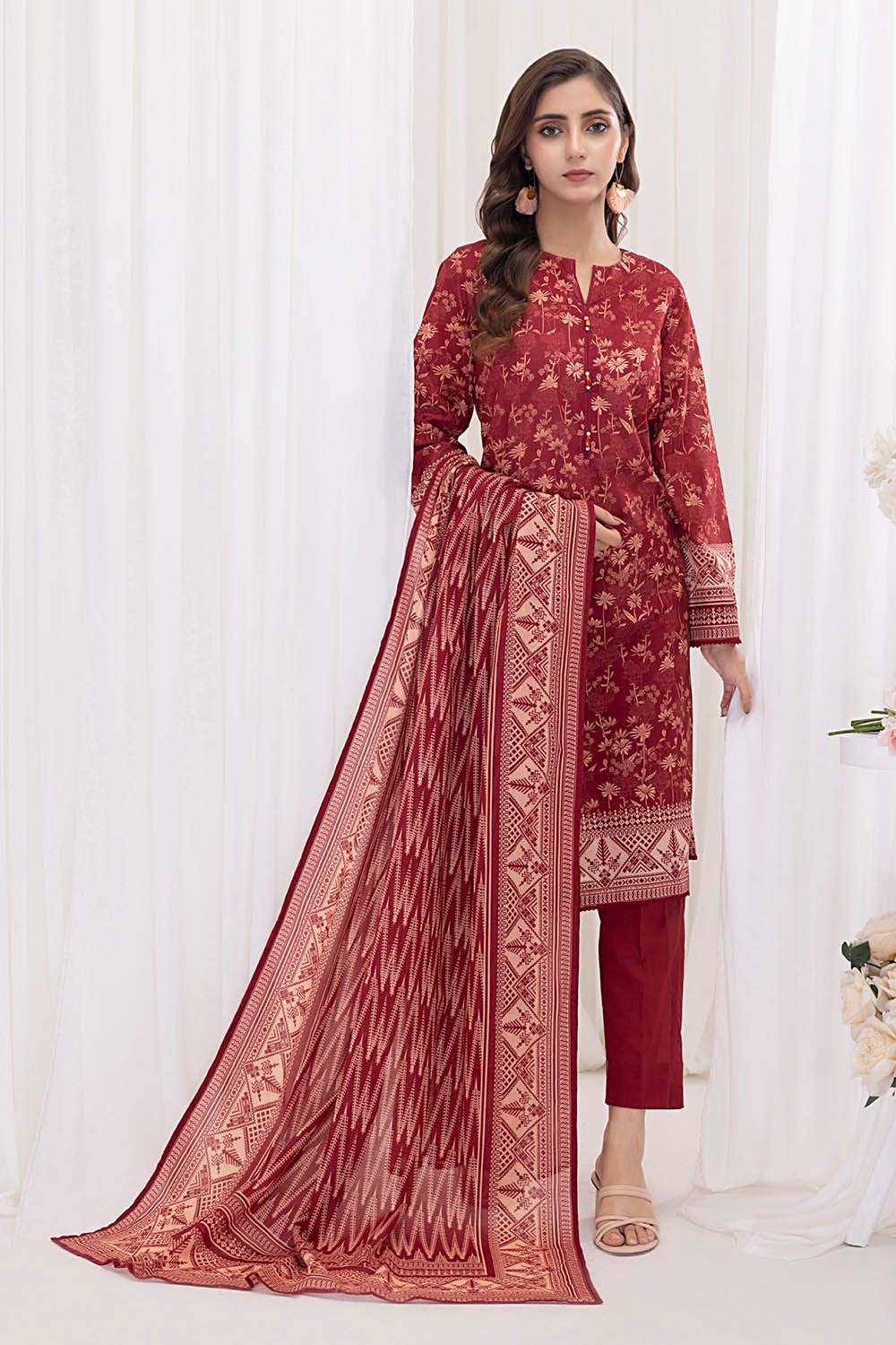 3 Piece Unstitched Printed Lawn Suit CLP-52067