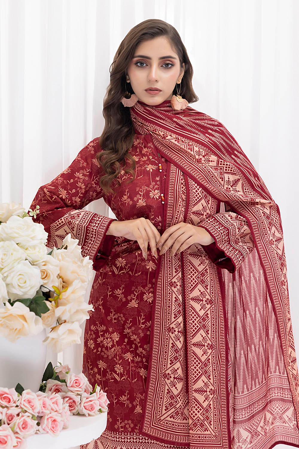 3 Piece Unstitched Printed Lawn Suit CLP-52067