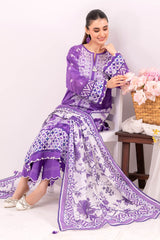3 Piece Unstitched Printed Lawn Suit CLP-52076