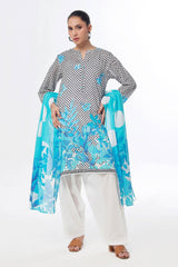 3 Piece Unstitched Printed Lawn Suit CLP-52082