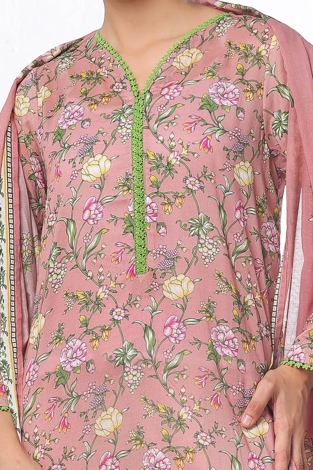 3 Piece Unstitched Printed Lawn Suit CLP-52090