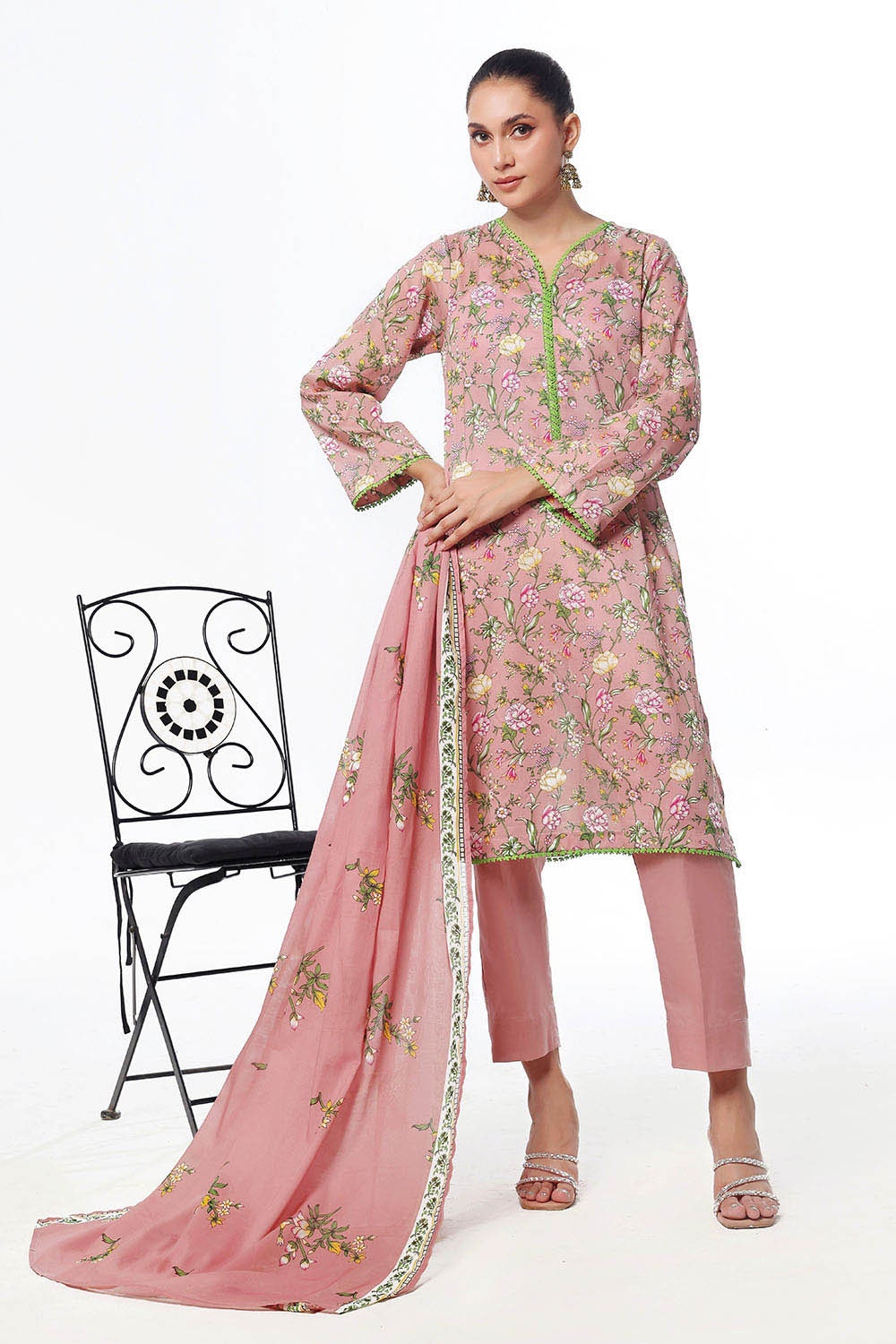 3 Piece Unstitched Printed Lawn Suit CLP-52090