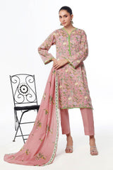 3 Piece Unstitched Printed Lawn Suit CLP-52090