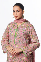 3 Piece Unstitched Printed Lawn Suit CLP-52090