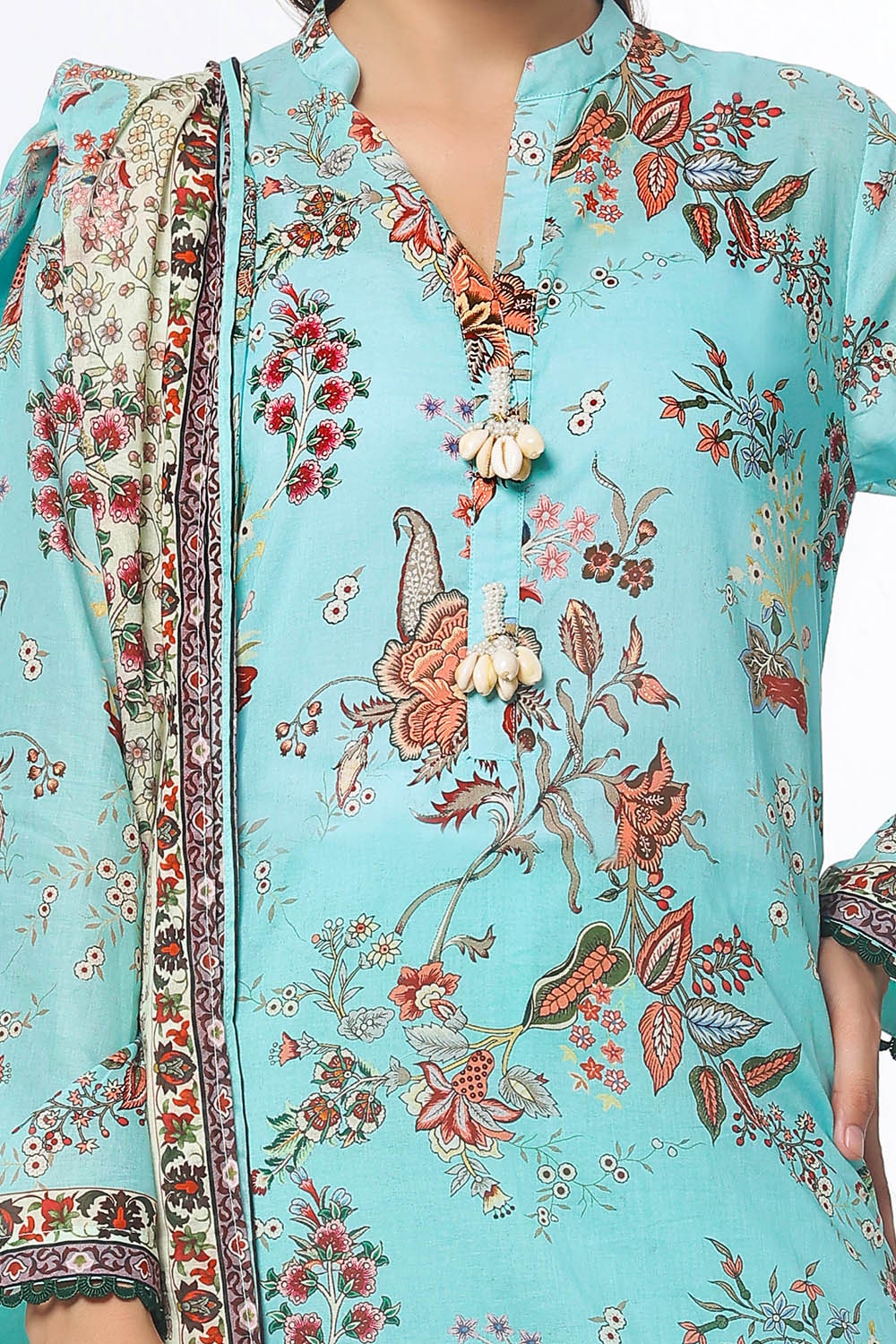 3 Piece Unstitched Printed Lawn Suit CLP-52091