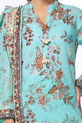 3 Piece Unstitched Printed Lawn Suit CLP-52091