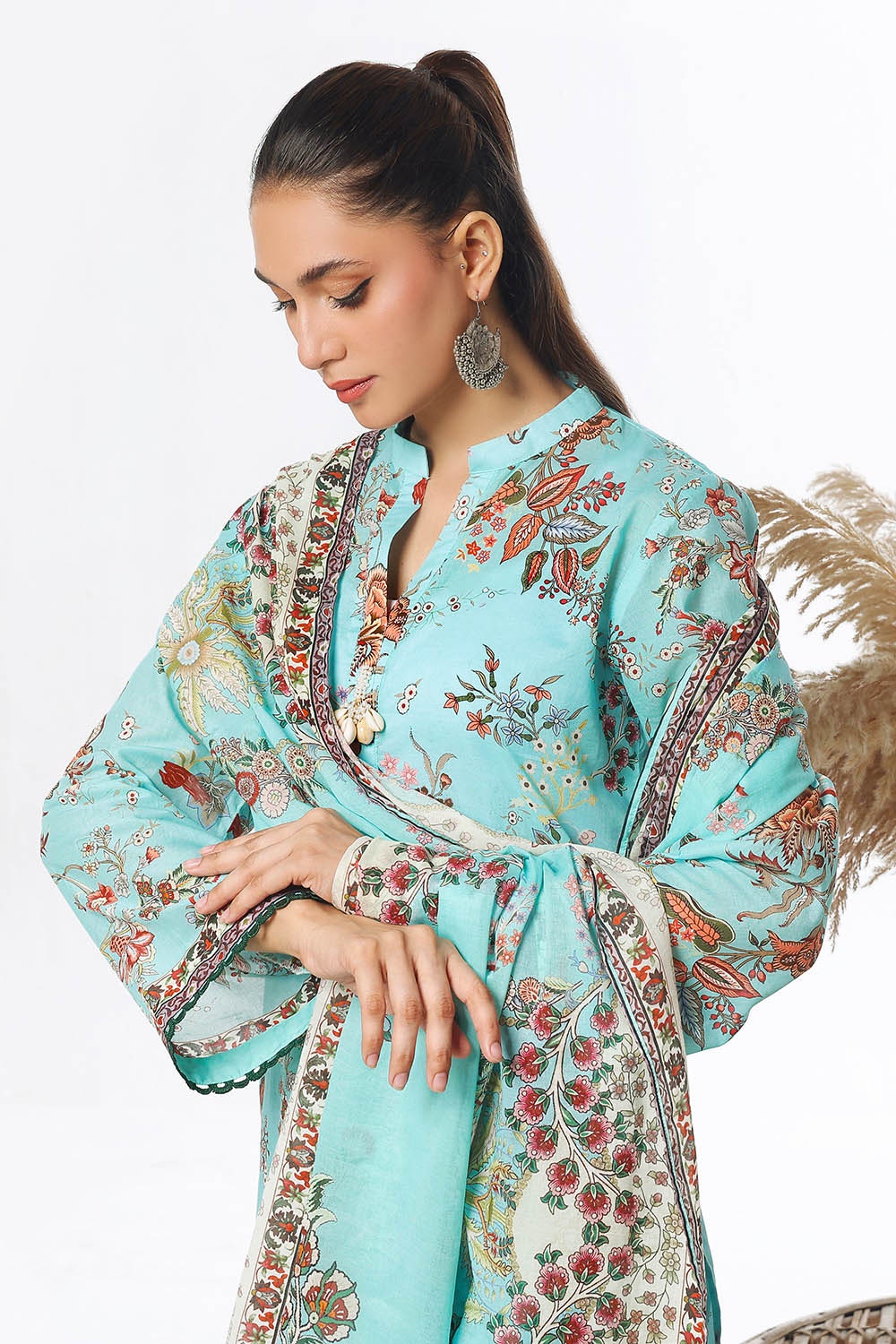 3 Piece Unstitched Printed Lawn Suit CLP-52091