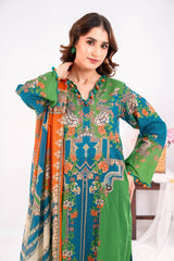 3 Piece Unstitched Printed Lawn Suit CLP-52105