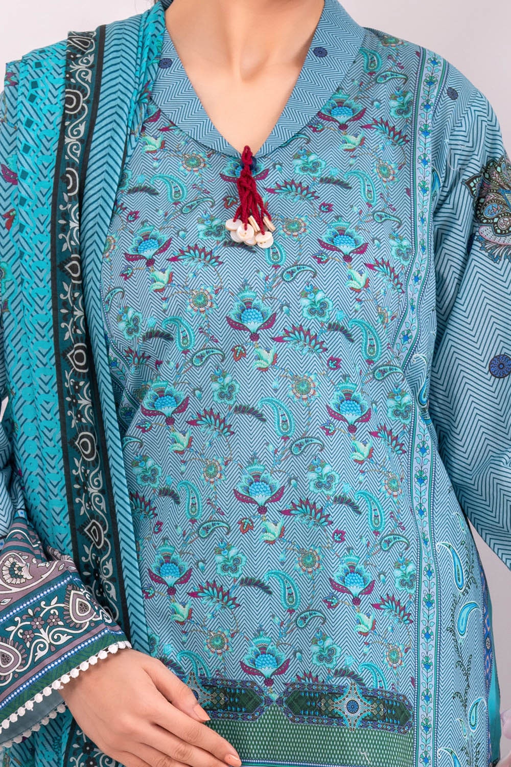 3 Piece Unstitched Printed Lawn Suit CLP-52111