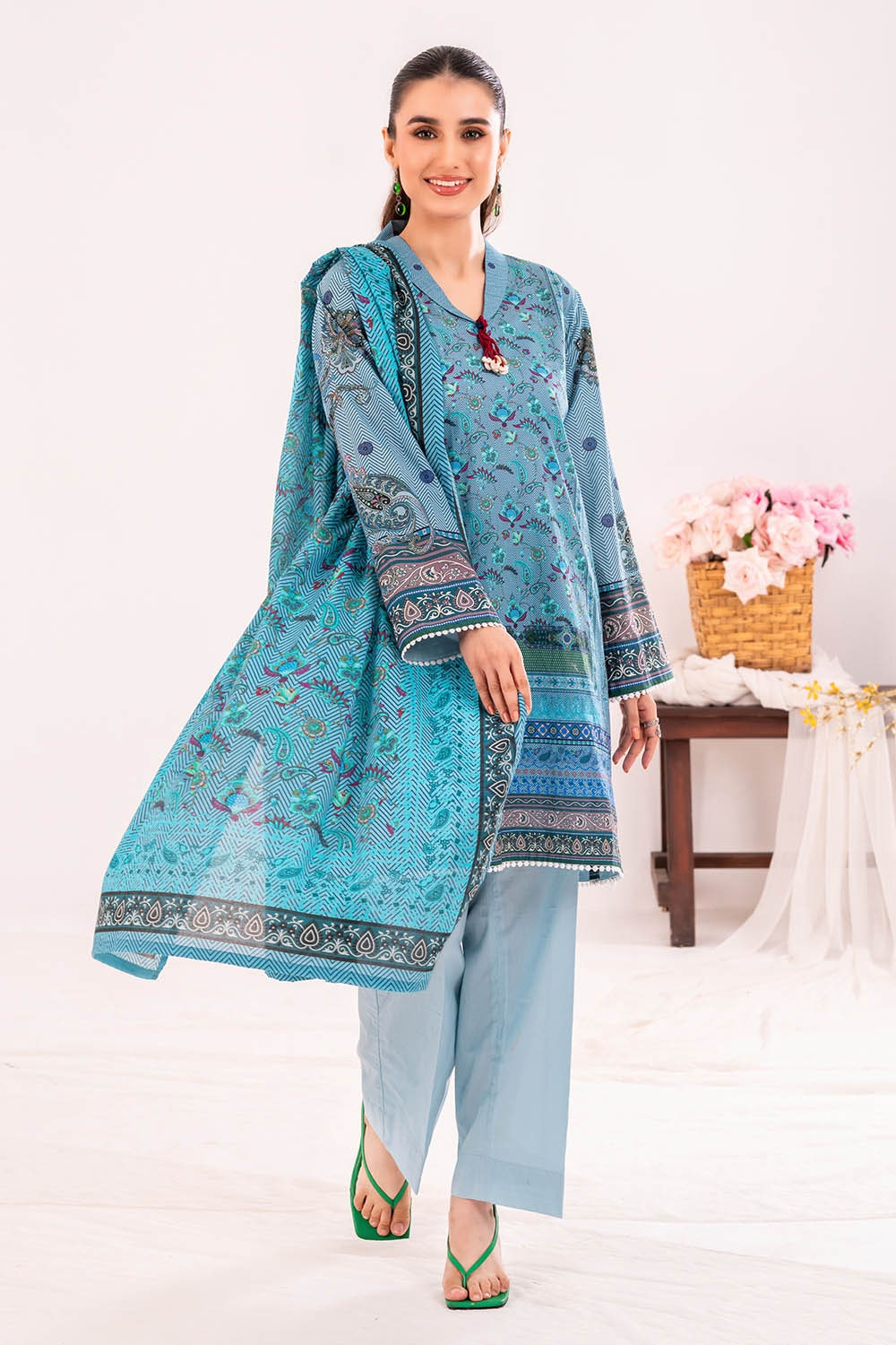 3 Piece Unstitched Printed Lawn Suit CLP-52111
