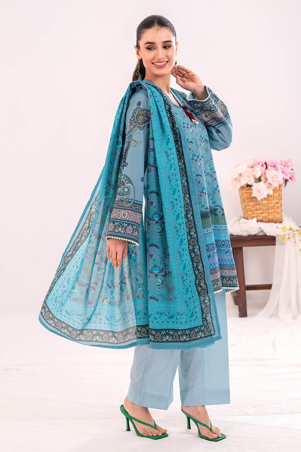3 Piece Unstitched Printed Lawn Suit CLP-52111