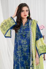 3 Piece Unstitched Printed Lawn Suit CLP-52121