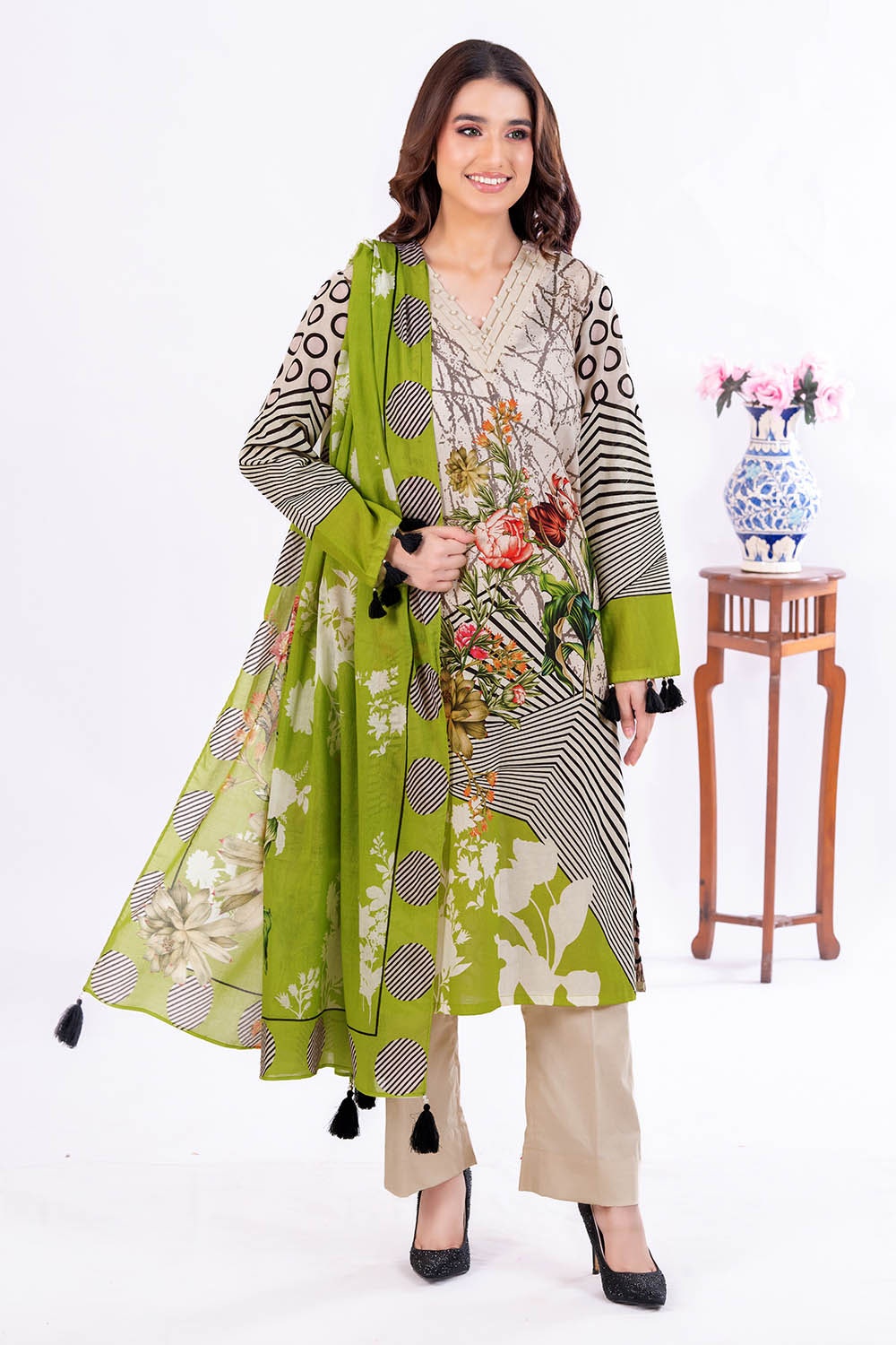 3 Piece Unstitched Printed Lawn Suit CLP-52127