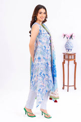 3 Piece Unstitched Printed Lawn Suit CLP-52130