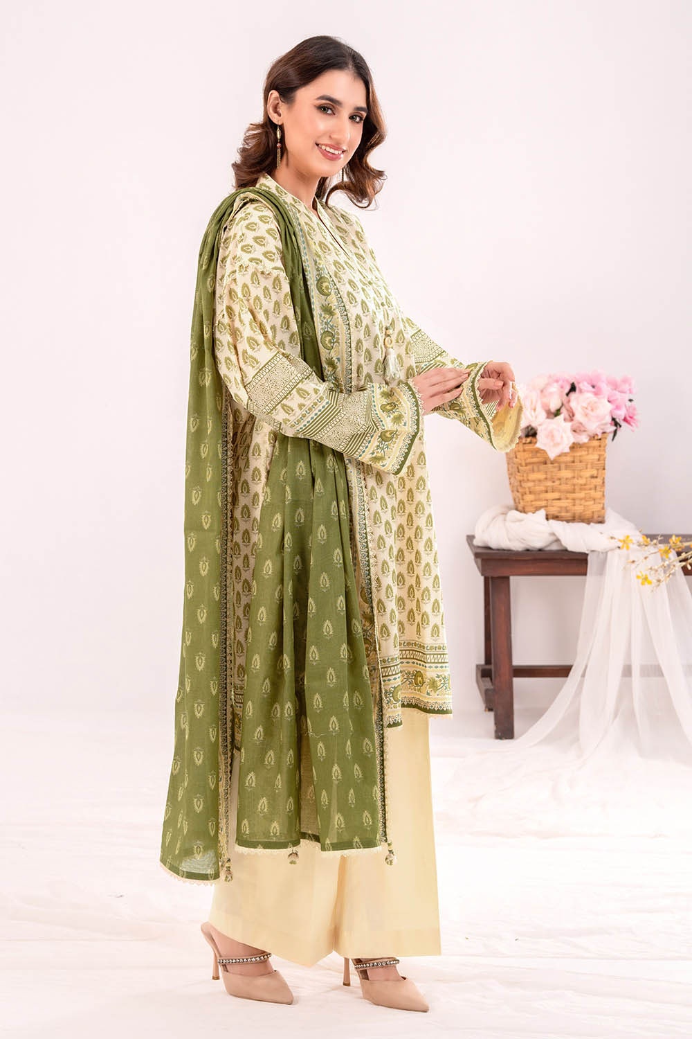 3 Piece Unstitched Printed Lawn Suit CLP-52135
