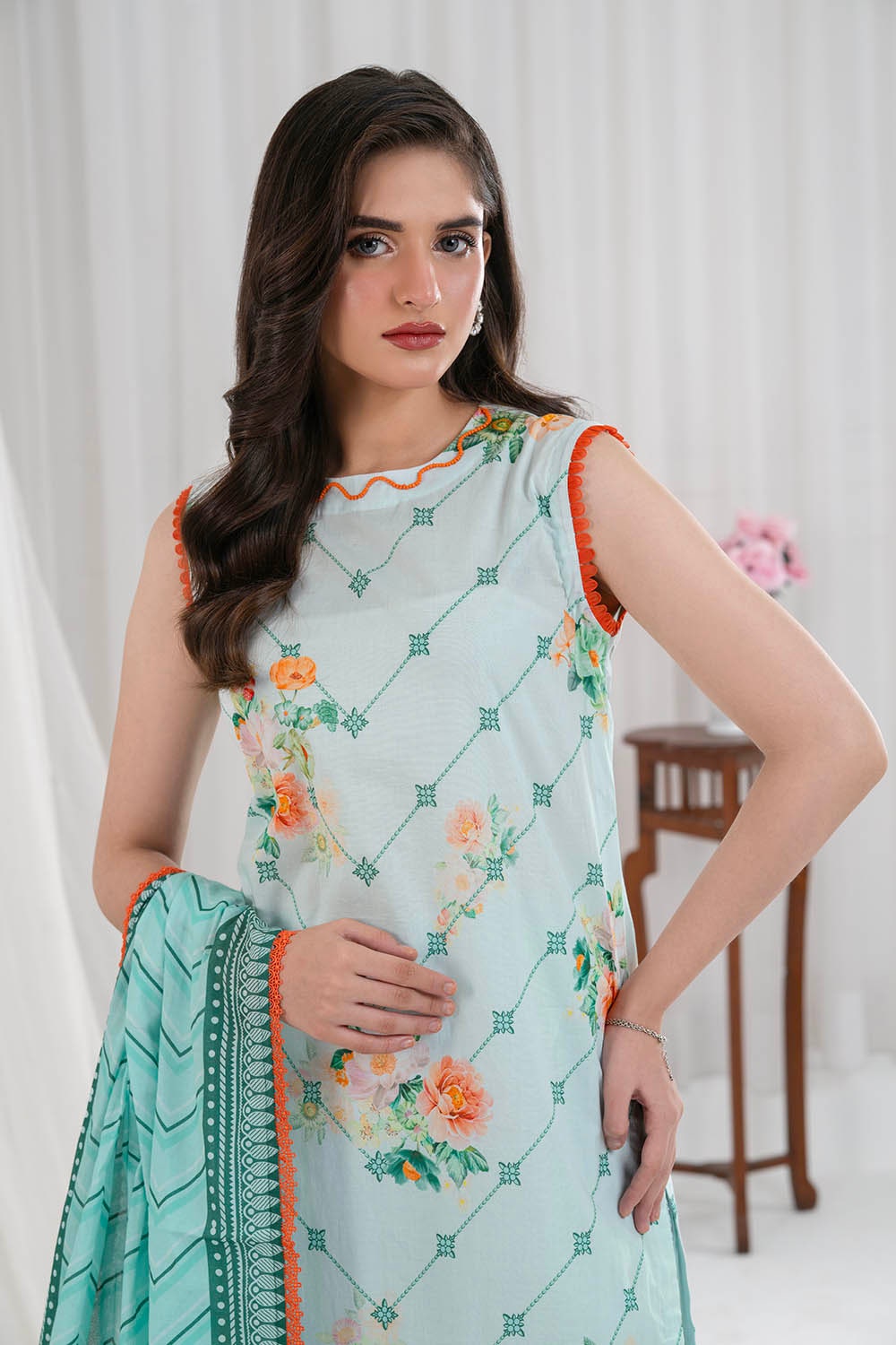 3 Piece Unstitched Printed Lawn Suit CLP-52140
