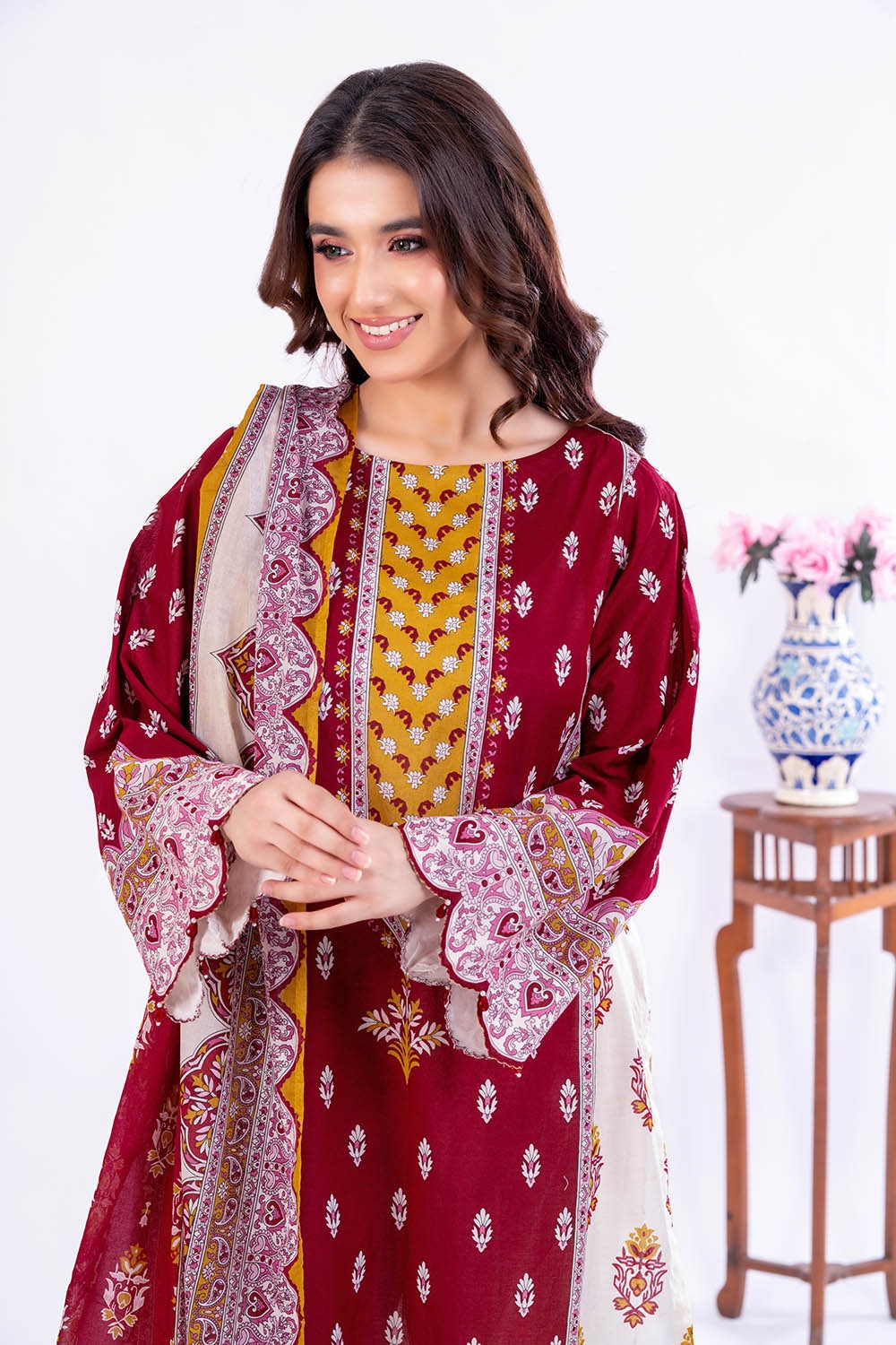 3 Piece Unstitched Printed Lawn Suit CLP-52146