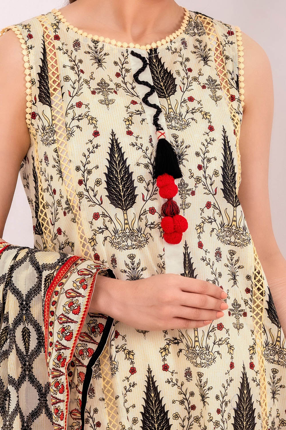 3 Piece Unstitched Printed Lawn Suit