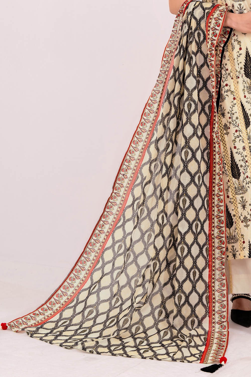 3 Piece Unstitched Printed Lawn Suit