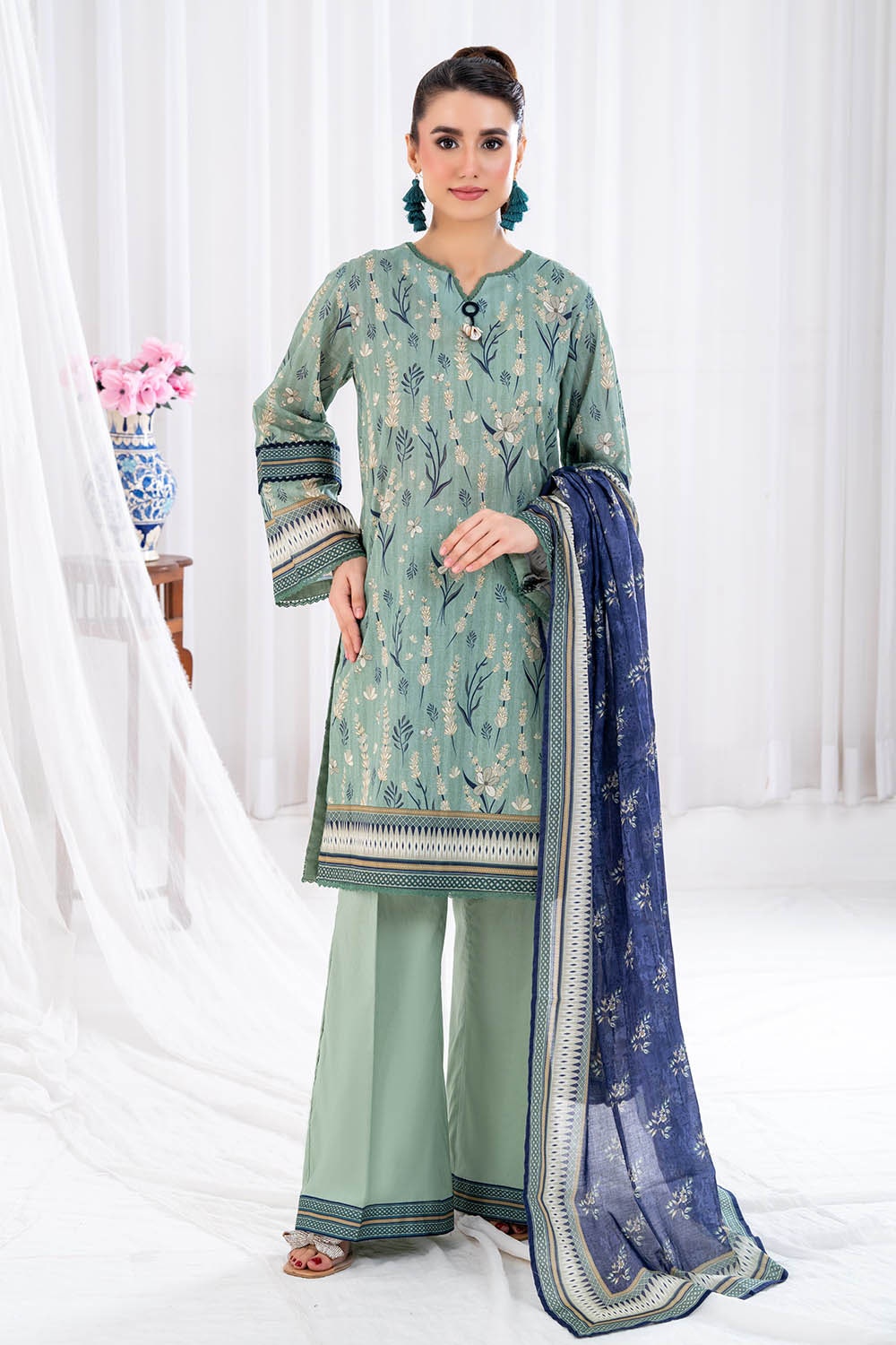 3 Piece Unstitched Printed Lawn Suit CLP-52172