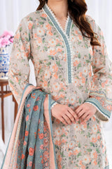 3 Piece Unstitched Printed Lawn Suit CLP-52174