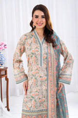 3 Piece Unstitched Printed Lawn Suit CLP-52174