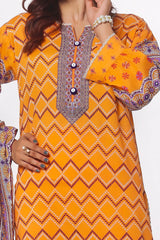 3 Piece Unstitched Printed Lawn Suit CLP-52196