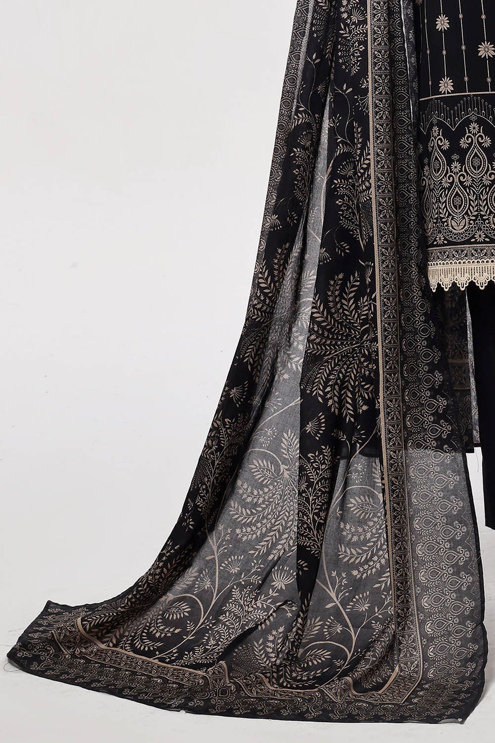 3 Piece Unstitched Printed Lawn Suit