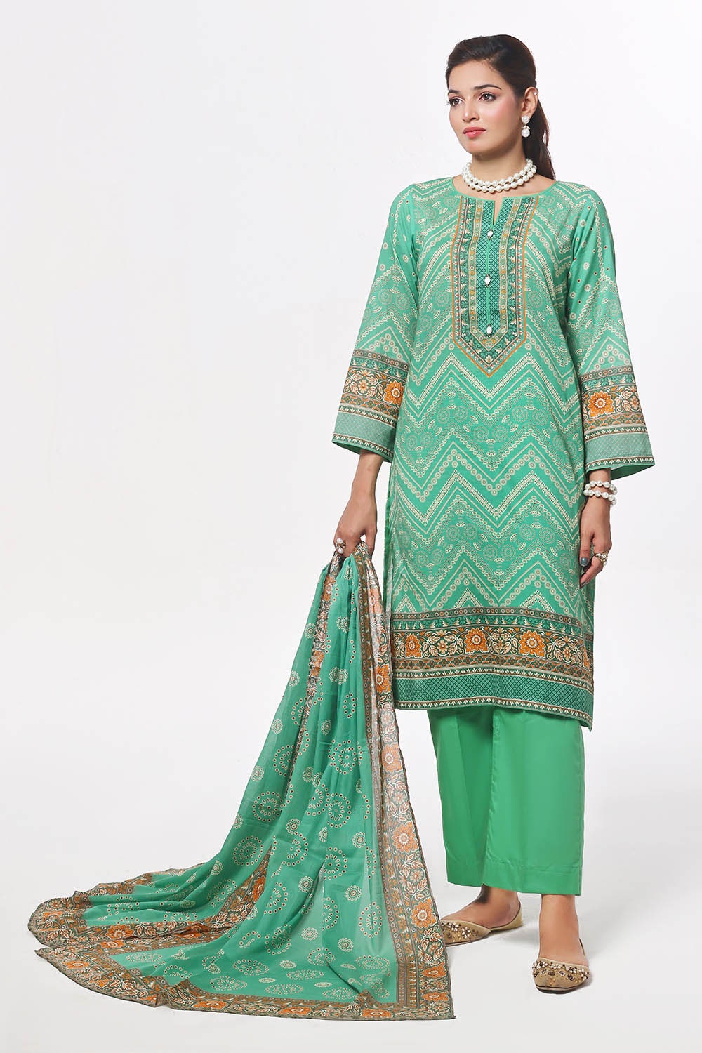 3 Piece Unstitched Printed Lawn Suit CLP-52212
