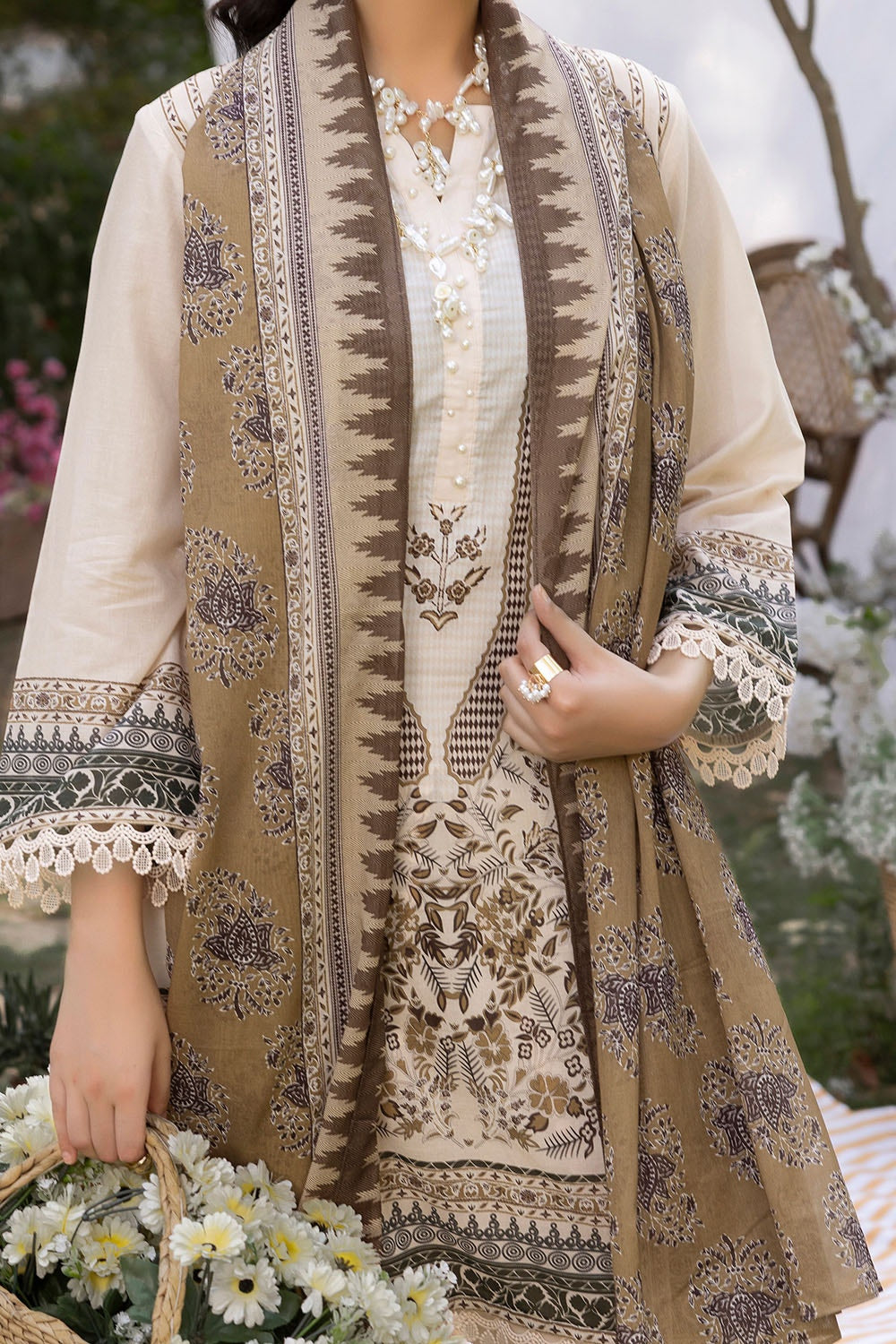 3 Piece Unstitched Printed Lawn Suit SD-52096