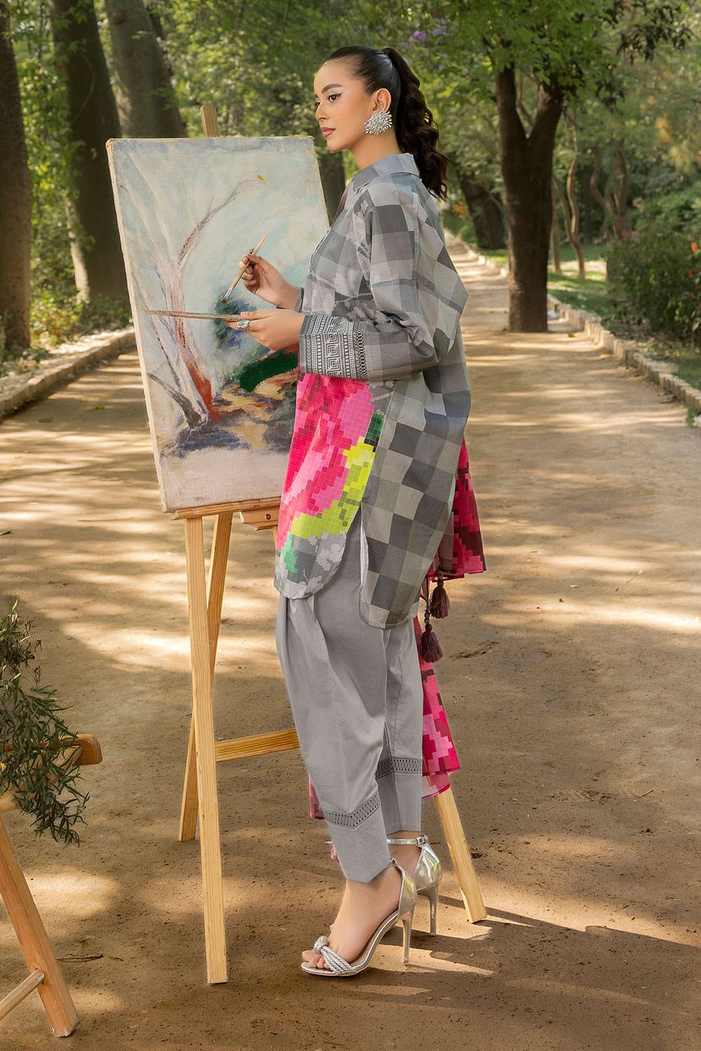 3 Piece Unstitched Printed Lawn Suit SD-52098