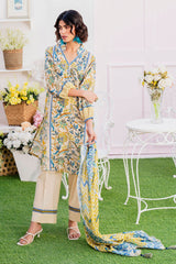 3 Piece Unstitched Printed Lawn Suit SD-52112