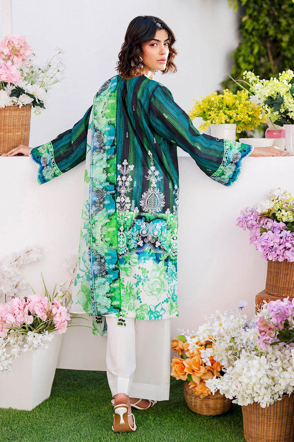 3 Piece Unstitched Printed Lawn Suit