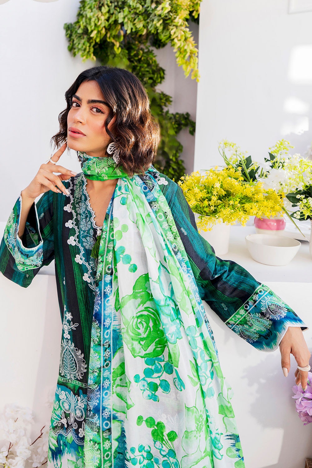 3 Piece Unstitched Printed Lawn Suit SD-52113