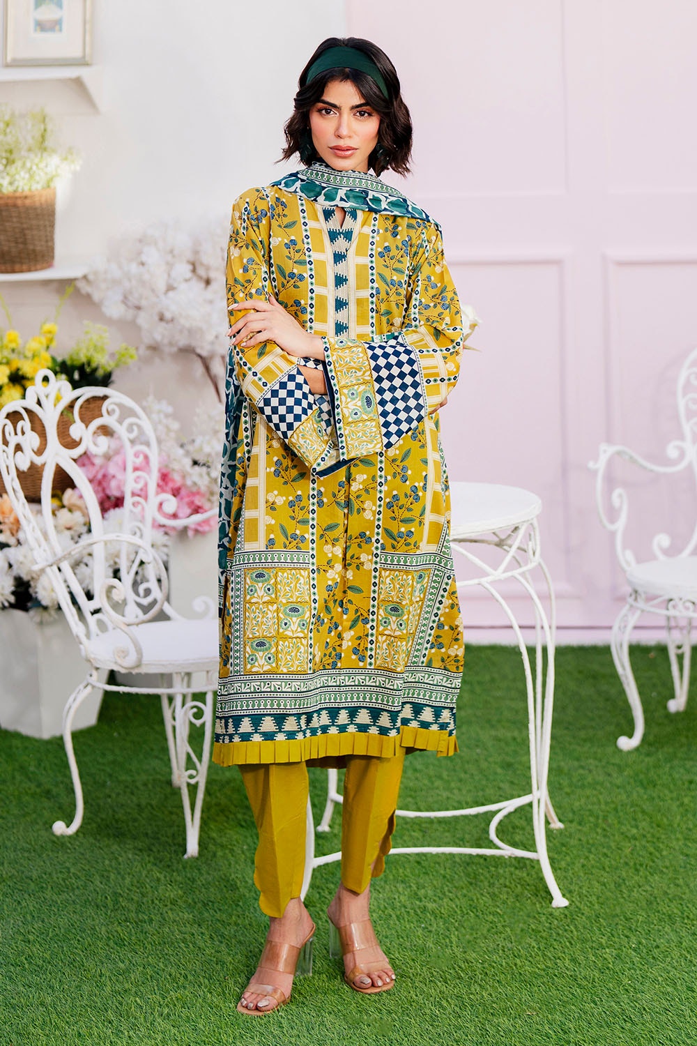 3 Piece Unstitched Printed Lawn Suit SD-52115