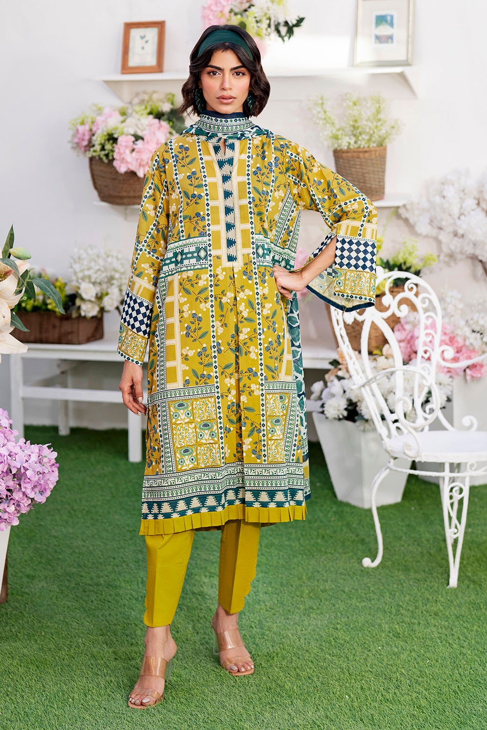 3 Piece Unstitched Printed Lawn Suit SD-52115