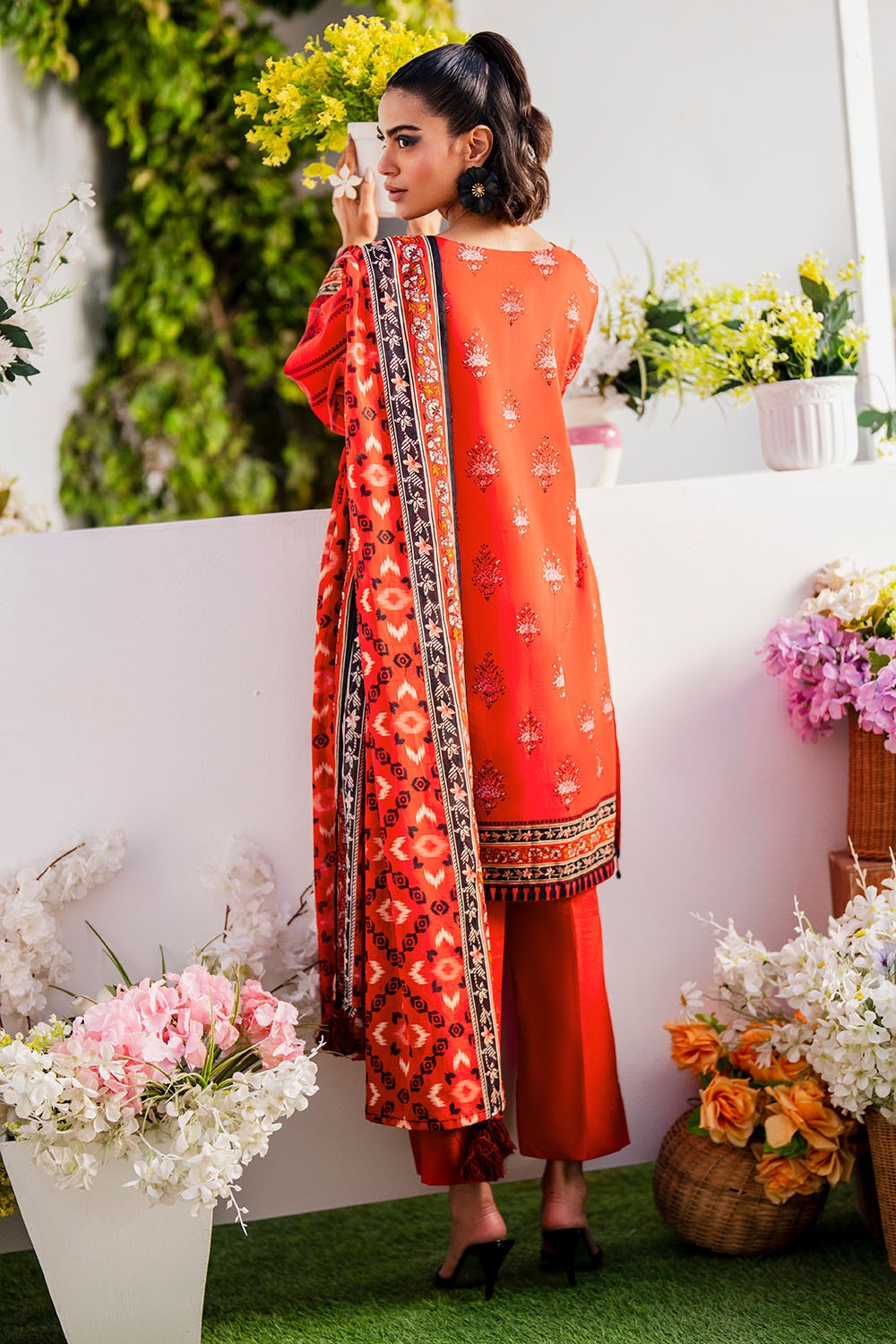 3 Piece Unstitched Printed Lawn Suit