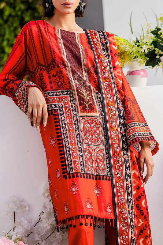 3 Piece Unstitched Printed Lawn Suit SD-52117