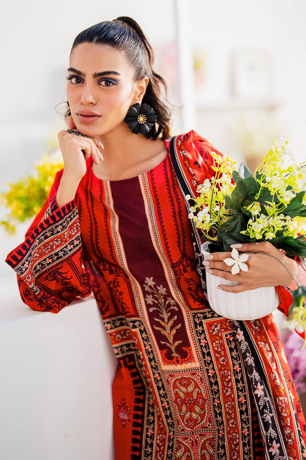 3 Piece Unstitched Printed Lawn Suit